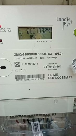 Leitura contador landis (tri horario)