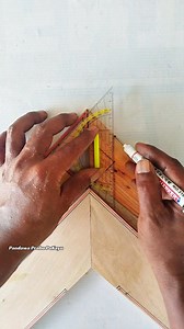 A simple pattern of meeting wooden corners to measure #art #handmade #homedecor #crafts #diy | Pandawa Prabu