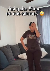 Cómo quitar slime del sillón con agua caliente y cuchillo