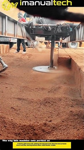 The way this machine cuts perfect soil blocks… Field Solutions