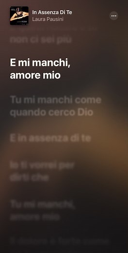 Laura Pausini: In assenza di te - Love and Poesia