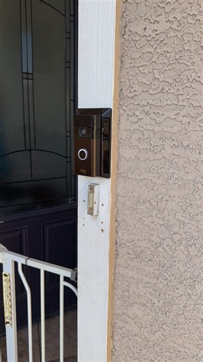 @Ring camera install w/ Solar charger. 4 screws for the solar plate. 4 screws for the ring backplate, and your done . Super easy DIY! . . . . #fyp #diy #maintenance #az