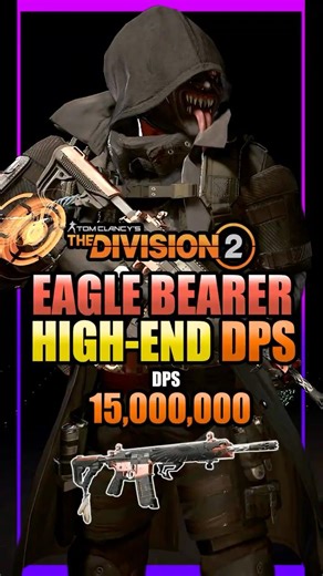 Eagle Bearer LEGENDARY HIGH END DPS Build #thedivision #thedivision2builds #thedivision2 #viralshort