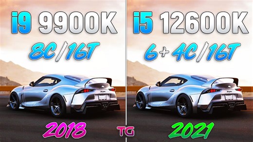 i5 12600K vs i9 9900K - Test in 8 Games