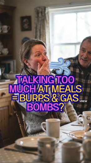 TALKING TOO MUCH AT MEALS = BURPS & GAS BOMBS? #food #health #healthtips