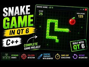 Build a Complete Snake Game in Qt 6 | C++ Game Project