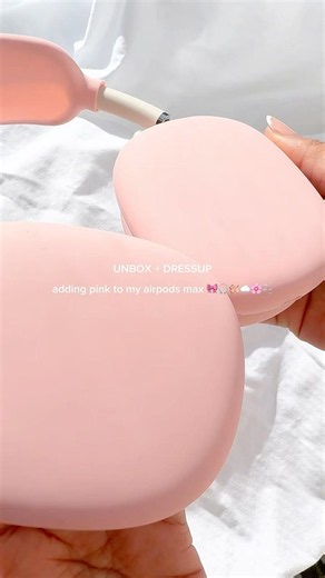 Let’s Unbox + Dress Up my AirPods Max (Starlight) 🎧🫧🌸☁️🩰🎀 #airpodsmax #unboxing #apple