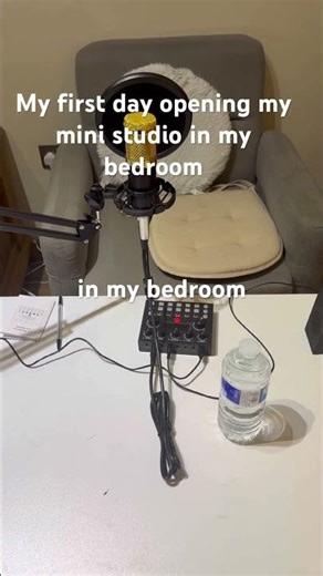My first day setting my mini studio in my bedroom, watching with quality videos and treading issues.
