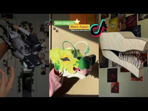 💀THE AMAZING Paper Dragon Edits 🔥Dragon Puppet TIKTOK Compilation😍 #22