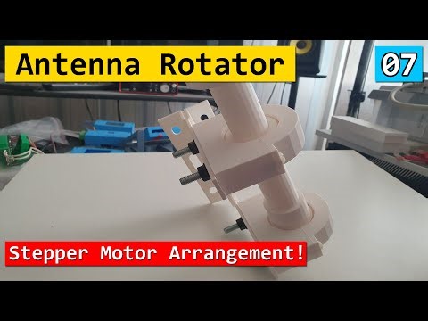 3D Printed Antenna Rotator 7 - Stepper Motor Arrangement - Think Tanking - David G7UIV