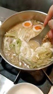 Ippudo tonkotsu ramen with Chinese noodles 一風堂快煮麵 #cooking