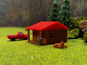 N Scale Rustic Cabin Set - Etsy