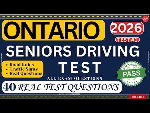 Ontario Seniors Driving Test 2026 | ontario seniors driving test 2025 | ontario seniors driving test