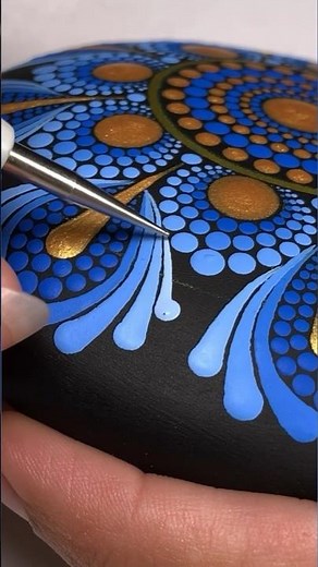 Dot Art Mandala Rock Painting Artist Satisfying #art #artist #viral #mandala #painting