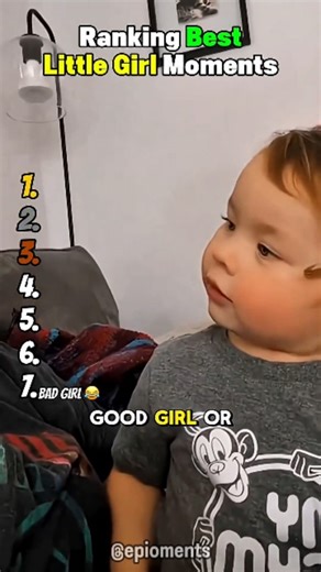 9.9K views · 66K reactions | That personality just shines! ✨ Every point on this ranking of "Best Little Girl Moments" is a gem. Gotta love how kids keep it  real. ​Which one made you say, "Yep, that's my kid/niece/friend's kid"? Let me know!  ​#KidsBeingKids #PersonalityPlus #RelatableMoments #GirlPower #SweetAndSassy #ParentingHumor #InstaReels #KidsOfIG | Epioments19 | Facebook