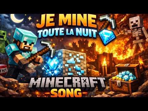 MINECRAFT MUSIC - JE MINE TOUTE LA NUIT ⛏️💎 [AUDIO OFFICIEL]