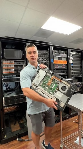 We’re wrapping up the review of this Dell OptiPlex 7410 AIO Plus system and popped off the back cover to take a peek inside. Dell’s done a great job of optimizing space for sure, but also gives customers two 2280 SSD slots and dedicated graphics options. These systems often lack user serviceability, so we’re happy to see it’s pretty simple to crack open and swap components if needed. #computers #dell #workstation #aio #texh | StorageReview