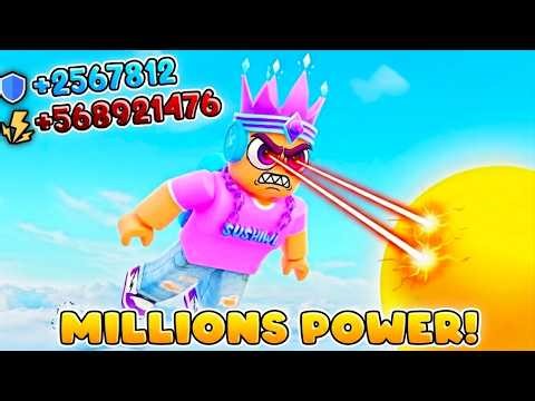 I Earned MILLIONS Of POWER To Become OP In Roblox Power Simulator X...