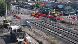 5.5K views · 93 reactions | Last weekend, while the level crossing was closed, we undertook the most significant works to date at Grange Road in Alphington, where the rail line will be lowered under the road. Here's how it unfolded... #thanksforyourpatience #transformingMelbourne | Level Crossing Removal Project | Facebook