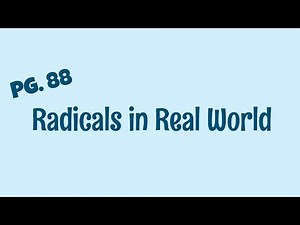 Radicals in Real World