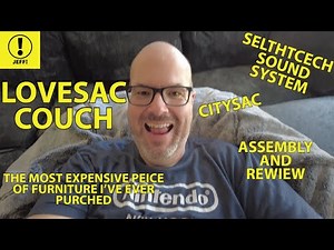 JEFF! - LOVESAC COUCH WITH STELTHTECH SPEAKERS AND THE CITYSAC