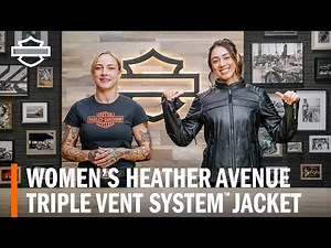 Harley-Davidson Women's Heather Avenue Triple Vent System Leather Motorcycle Jacket Overview