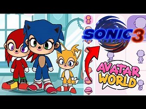 HOW TO MAKE SONIC 3 THE HEDGEHOG CHARACTERS IN PAZU AVATAR WORLD #avatarworld #sonicthehedgehog
