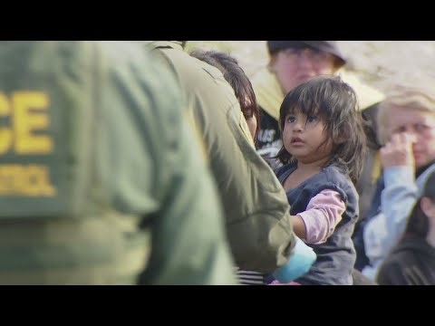 Migrant women and children given precedence processing at border