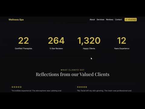 A clean, modern, and fully responsive HTML Spa & Wellness template
