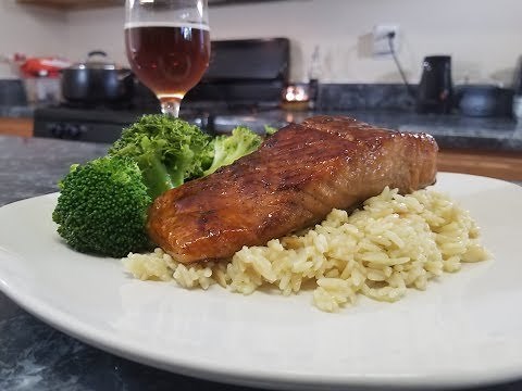 Cook With Me| Bourbon Brown Sugar Glazed Salmon