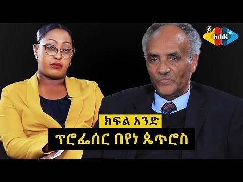 Ahadu TV : Interview with Professor Beyene Petros - Part One በየነ ጴጥሮስ