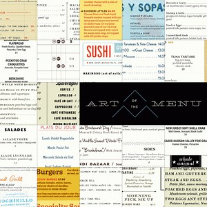 Art of the Menu, An Online Showcase of Creative Menu Designs