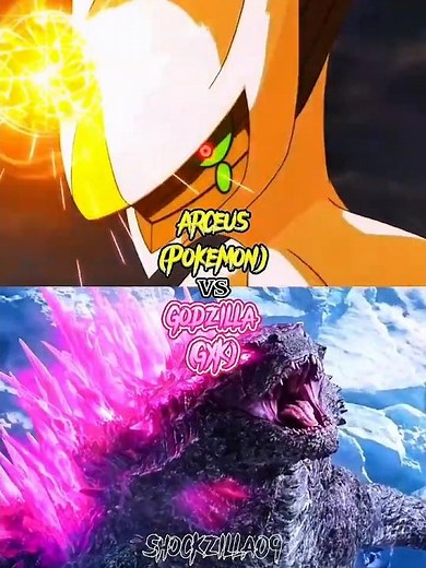 Arceus (Pokemon) vs Godzilla (GXK) |#arceus #godzillaxkongthenewempire #pokemon