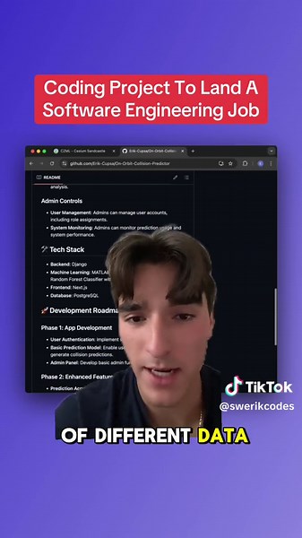 Building a Machine Learning Coding Project for Software Engineering Internships