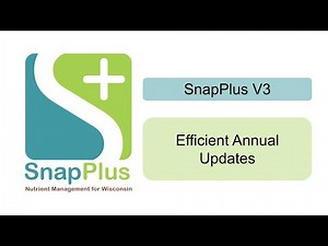 Efficient Annual Updates in SnapPlus V3
