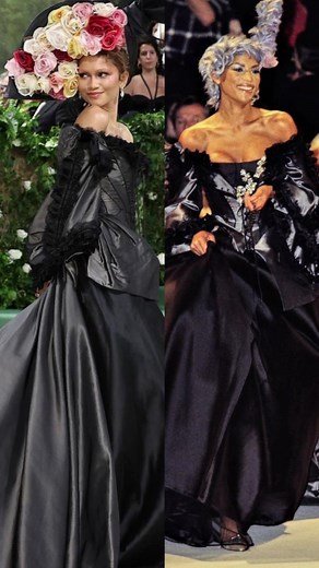 I remember wearing this piece like it was yesterday. Such an honor to bring John Galliano’s vision for Givenchy to life and it’s an equal honor to pass the display torch to the always ethereal Zendaya 🤍 Law, you never cease to amaze #metgala #metgala2024 #zendaya #lawroach #veronicawebb