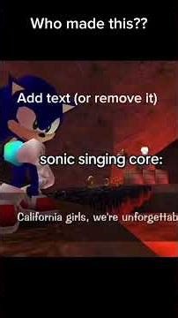 Sonic cringe singing 😭 #sonic