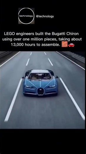 Million LEGO Bricks Built a Real Drivable Bugatti Chiron! 🤯