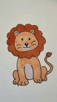 Easy 🦁 cub drawing #mufasa #lionking #drawing #art #fun #easydrawing #doodle #lioncub