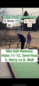 Mini Golf Madness SEMI-FINAL, 5. Marty vs 8. Wolf (Holes 11-12) #twintourgolf #golf #minigolf #miniputtputt #minigolfmadness #minigolfcourse #tournament #bracket | Twin Tour Golf