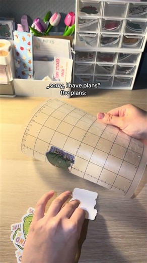 Sorry, I Have Plans… Making Stickers ✏️🐸 | Sticker Making Process