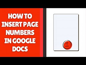 How to Insert Page Numbers in Google Docs