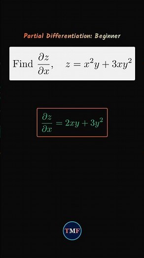 Partial Differentiation Explained | Find ∂z/∂x Step-by-Step | Calculus Animation