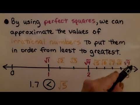 8th Grade Math 1.3b, Ordering Real Numbers