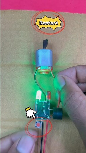 DC Motor Protection Circuit Using Relay | Overload & Overcurrent Safety #shorts #dcmotor #motor