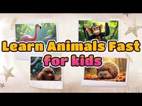 30 Amazing Animals for Kids – Fun English Learning with Cute Animated Scenes