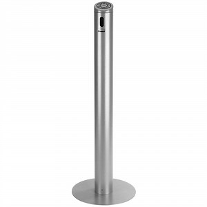 Commercial Zone 710607 Smokers' Outpost Silver Aluminum Cigarette Receptacle