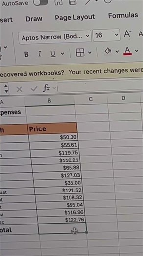 How to add totals using SUM formula in Excel#viral#excel#fyp