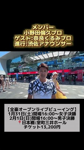 Australian Open Tennis Live Viewing to be held!
