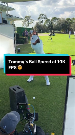 Tommy Fleetwood's Golf Ball Speed at 14,000 FPS